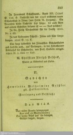 Gedichte : (Fortsetzung und Beschluß)
