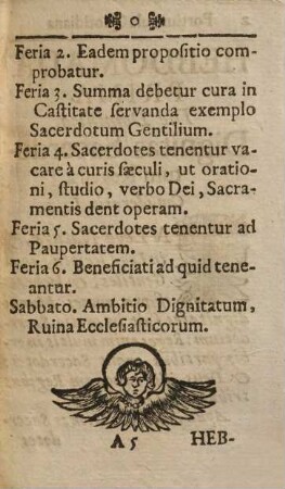 Portiuncula quotidiana sacerdotum : ad mensam altaris praevia ubi, quae scire, vitare, peragere debet sacerdos, ex Sac. Litteris, Sanctis Patribus summatim collecta sunt