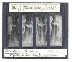 Hildesheim, St. Michael: Figuren in den Arkadenzwickeln
