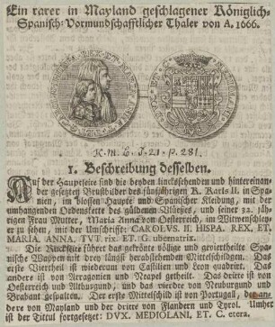 Bildnis von Carolus II., Infant von Spanien
