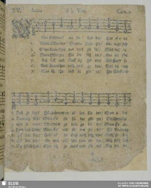 XV. Wenn Gott auf unsre Lenden