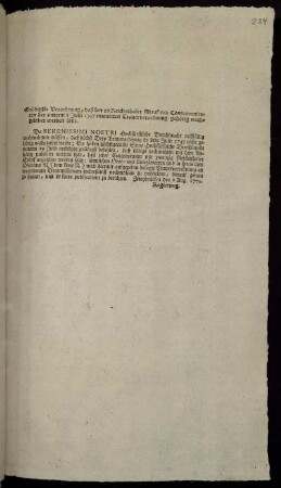 Gnädigste Verordnung, daß bey 20 Reichsthaler Straf des Contravenienten der unterm 8 Julii 1747 emanirten Trauerverordnung gehörig nachgelebet werden solle : Zweybrücken den 2 Aug. 1770