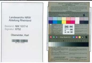 Entnazifizierung Karl Oberwinter , geb. 01.10.1907 (Orthopaedischer Schuhmacher)