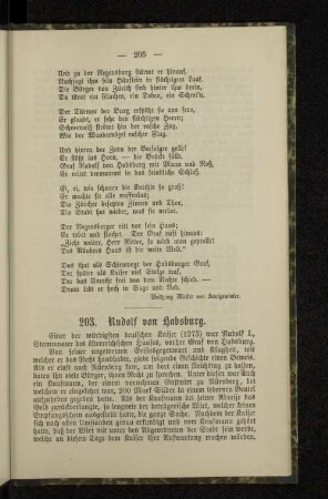 203. Rudolf von Habsburg.