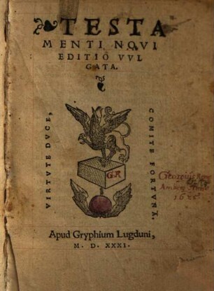 Testamenti Novi Editio Vvlgata