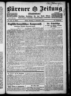 Bürener Zeitung. 1896-1935