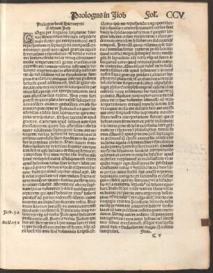 Prologus beati Hieronymi in librum Iiob.
