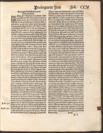 Prologus beati Hieronymi in librum Iiob.