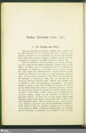 Dritter Abschnitt. 1806-1815