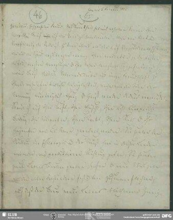 Eigenh. Brief von Johann Ferdinand Koreff an August Wilhelm von Schlegel, Berlin, 05.02.1820