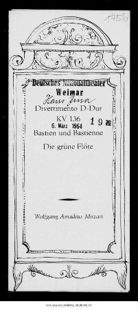 Divertimento D-Dur KV 136