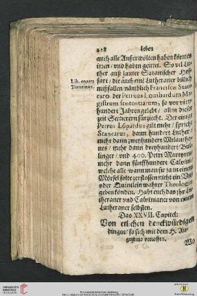 Das XXVII. Capitel