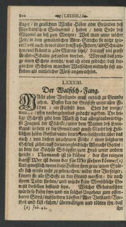 LXXXIII. Der Walfisch-Fang.