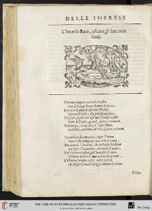 L'humile stato, oscura gli huomini fauij