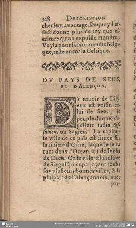 Du Pays De Sees, Et D'Alençon