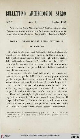 Porta laterale destra della cattedrale di Cagliari