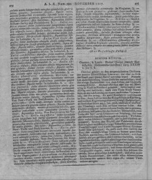 Choræus, M.: Samlade skaldestycken. Orebro: Lindh 1815