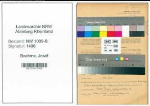 Entnazifizierung Josef Boehme , geb. 26.05.1898 (Angestellter)
