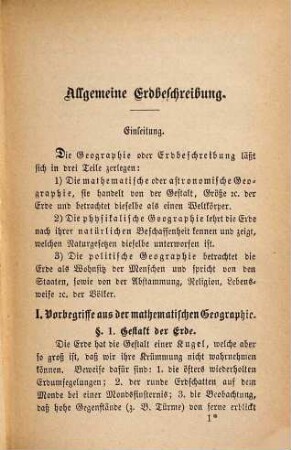 Leitfaden für den ersten wissenschaftlichen Unterricht in der Geographie : Für e. stufenweisen Unterrichtsgang bearb.