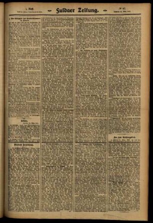 Zweite Ausgabe vom Samstag, den 15. März 1913.