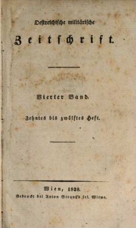 Oestreichische militärische Zeitschrift. 1838, 10/12