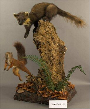 Diorama "Akrobaten in Baumwipfeln"