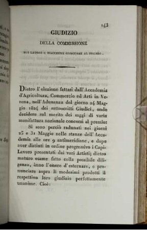 Giudizio Della Commissione
