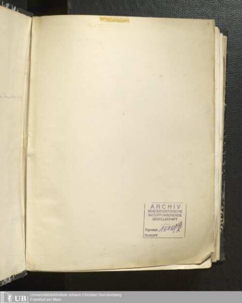 Briefe an Dr. Eduard Rüppell aus den Jahren 1819 bis 1878