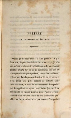 Exposé des applications de l'électricité, 1. Notions technologiques