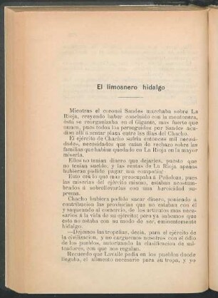 El limosnero hidalgo