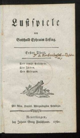 Th. 1: Lustspiele
