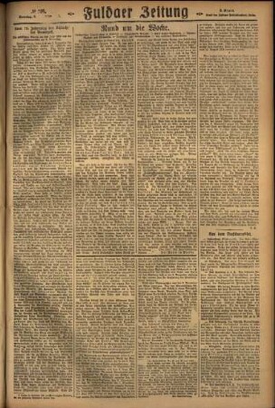 Zweite Ausgabe vom Sonntag, den 08. November 1925.