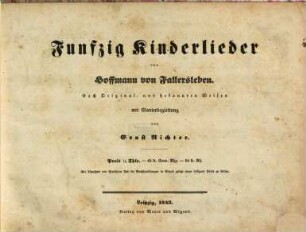 Funfzig Kinderlieder