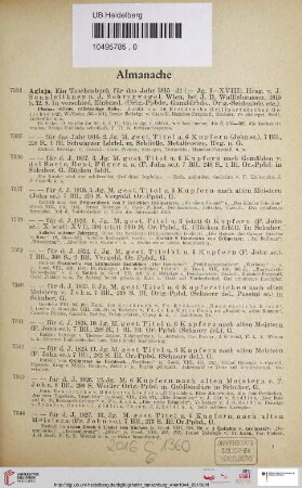 Almanache (Nr.7334-7764)