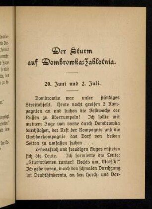 183-189, Der Sturm auf Domnrowka-Zablotnia