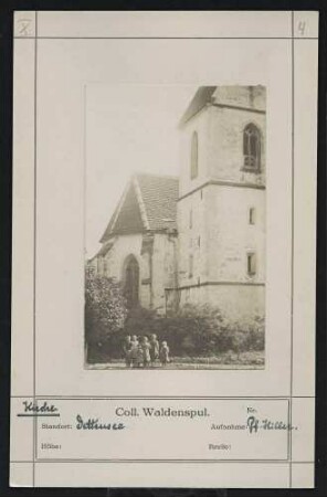Kirche (Turm und Chor) Standort: Dettensee