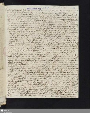 Nr. 30-34: F. Tieck an Ludwig Tieck. Um 1800.