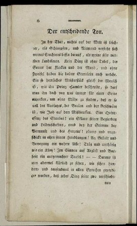 Der entscheidende Ton.