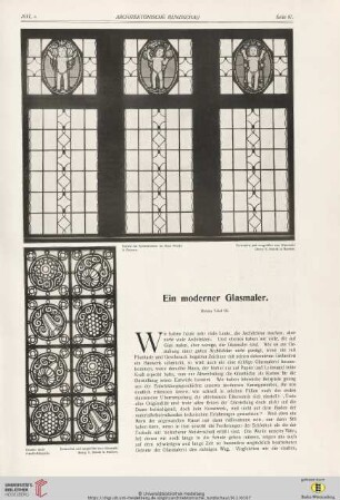 27: Ein moderner Glasmaler