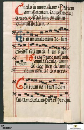 Credo, Sanctus und Agnus