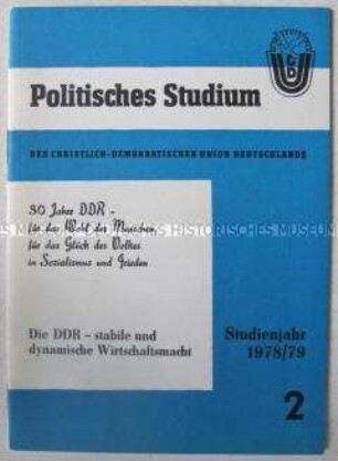 Materialien zur politischen Schulung der CDU (Studienjahr 1978/79, Heft 2)