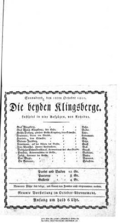 Die beyden Klingsberge