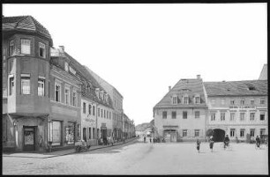 Mügeln. Markt mit Hauptstraße