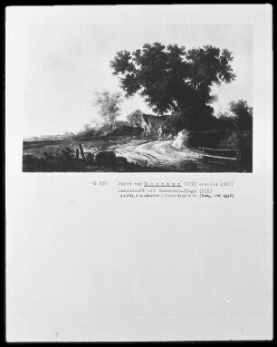 Landschaft mit Bauernstaffage