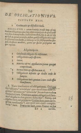 De Obligationibus. Titulus XIII.