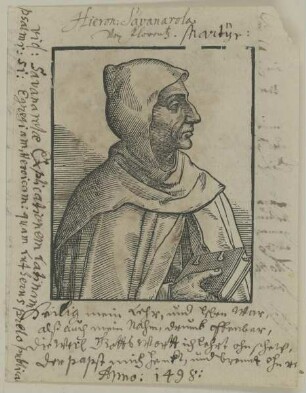 Bildnis des Gerolamo Savonarola