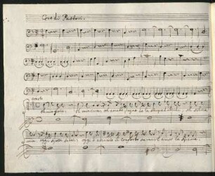 [No. 11] Coro di pastori [nur Basso-Stimme]