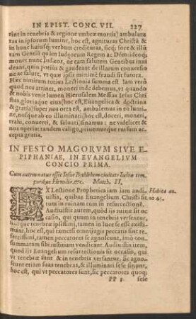 In Festo Magorum Sive Epiphaniae, In Evangelium ...