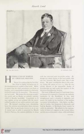 Vol. 55 (1915) = No. 219: Henrik Lund of Norway
