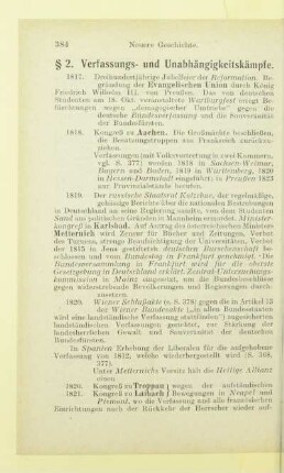 2. Verfassungs- und Unabhängigkeitskämpfe
